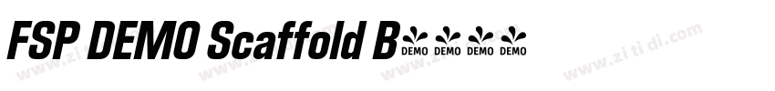 FSP DEMO Scaffold B字体转换